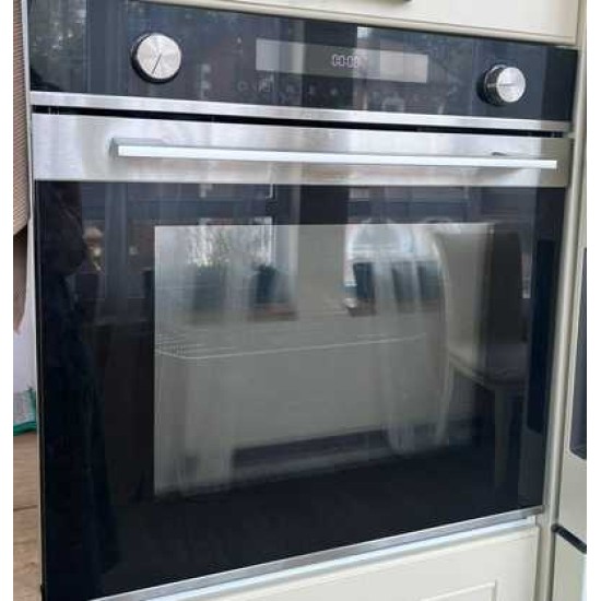 Внешнее стекло духовки Midea 96000 86000 MGB черное в рамке